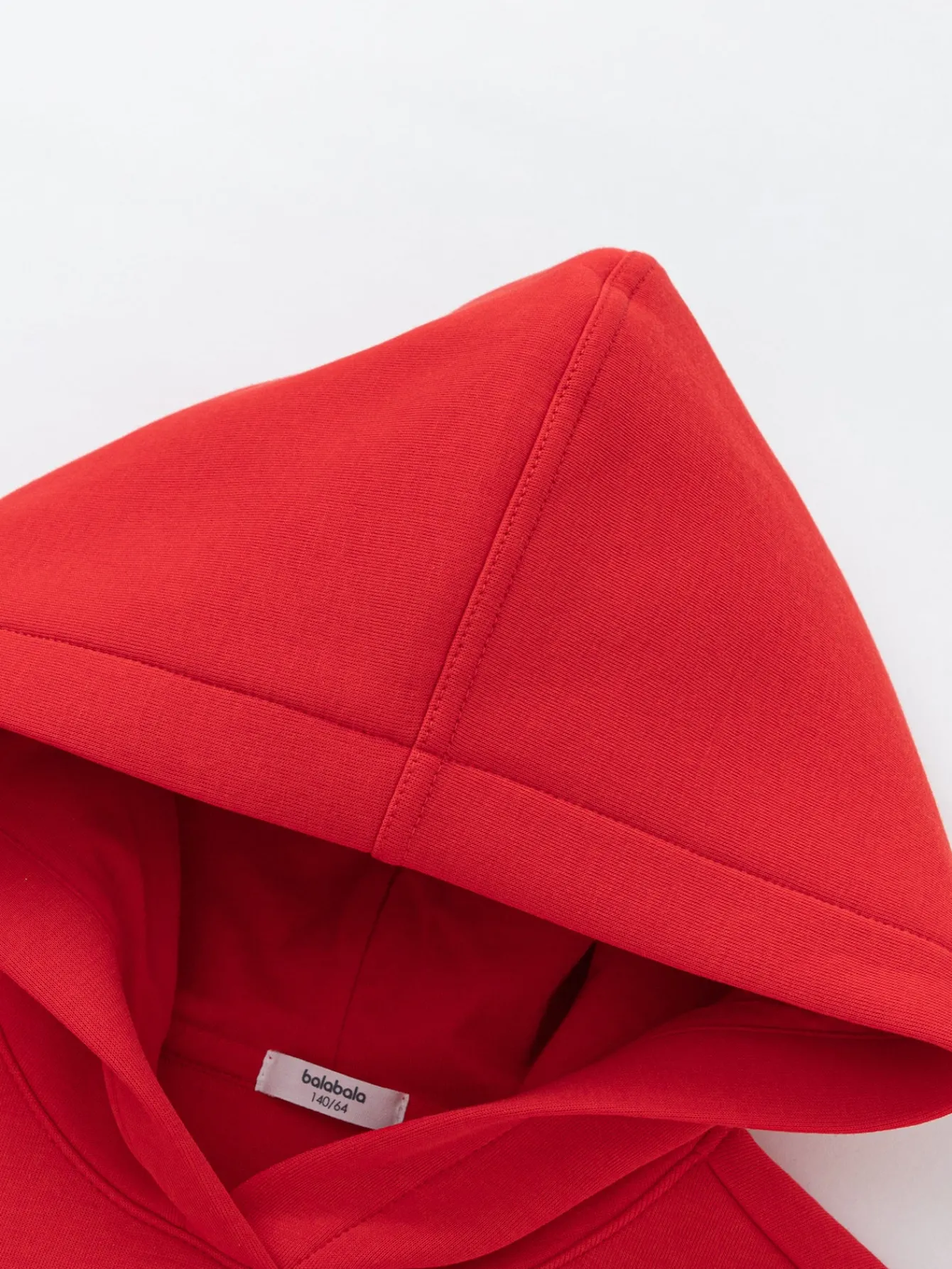 Balabala children's long-sleeved sweater girls 2024 winter new hooded love New Year red tops Chinese Red Shop