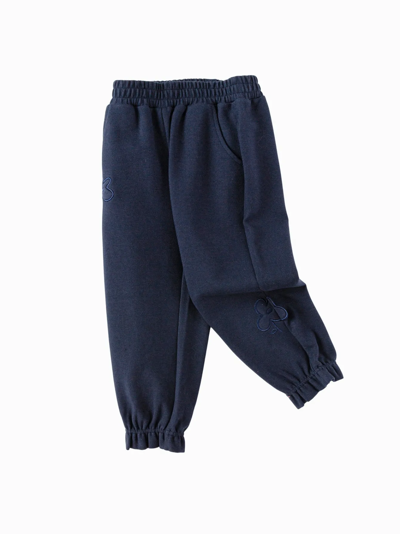 Balabala Children's Pants Girls 2025 Spring New Style Casual Pants Versatile Dark Blue Flash Sale