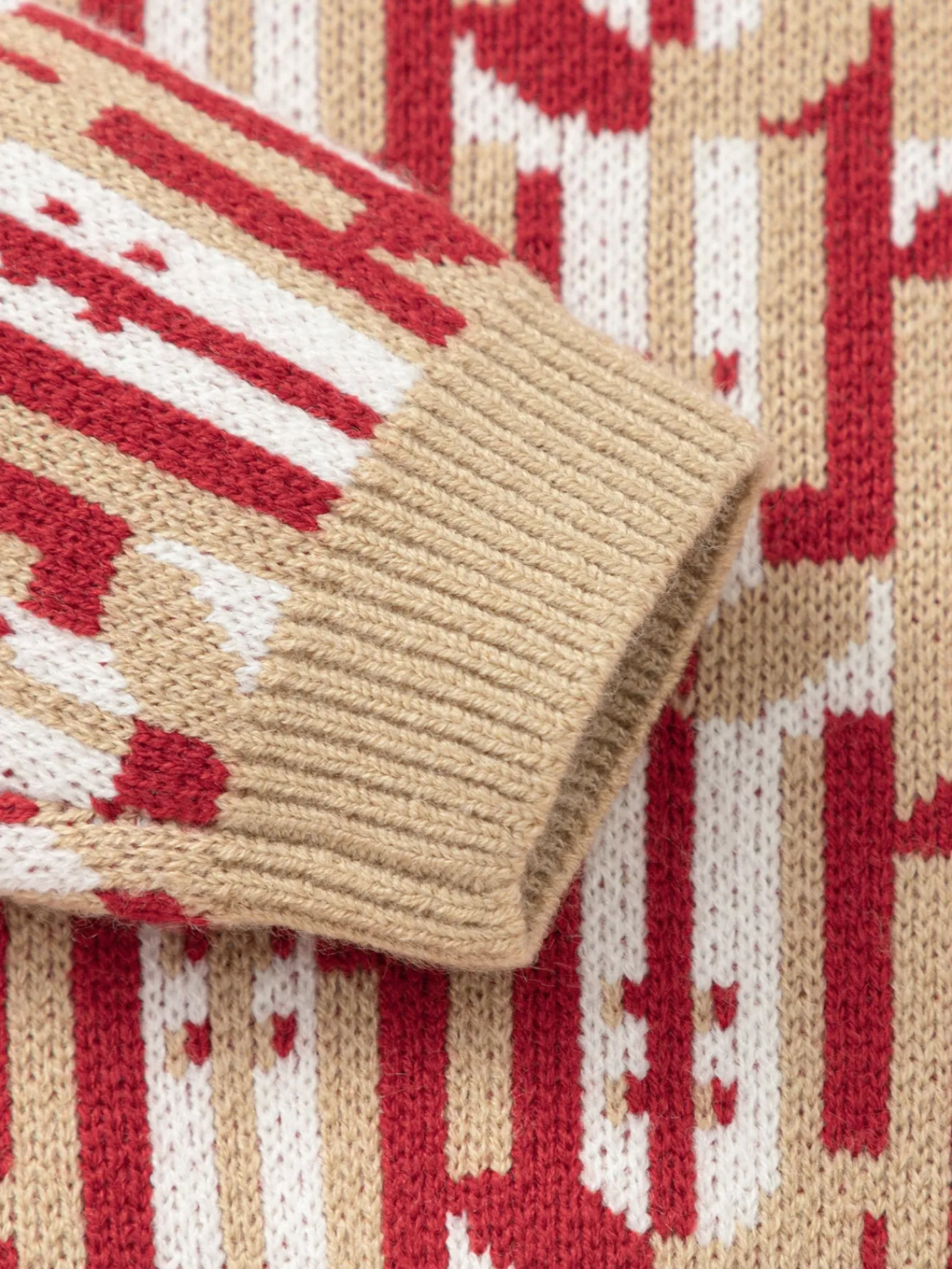 Balabala children's sweater Toddler Boys knitted sweater 2025 spring and autumn new style New Year outfit White Red Best Sale