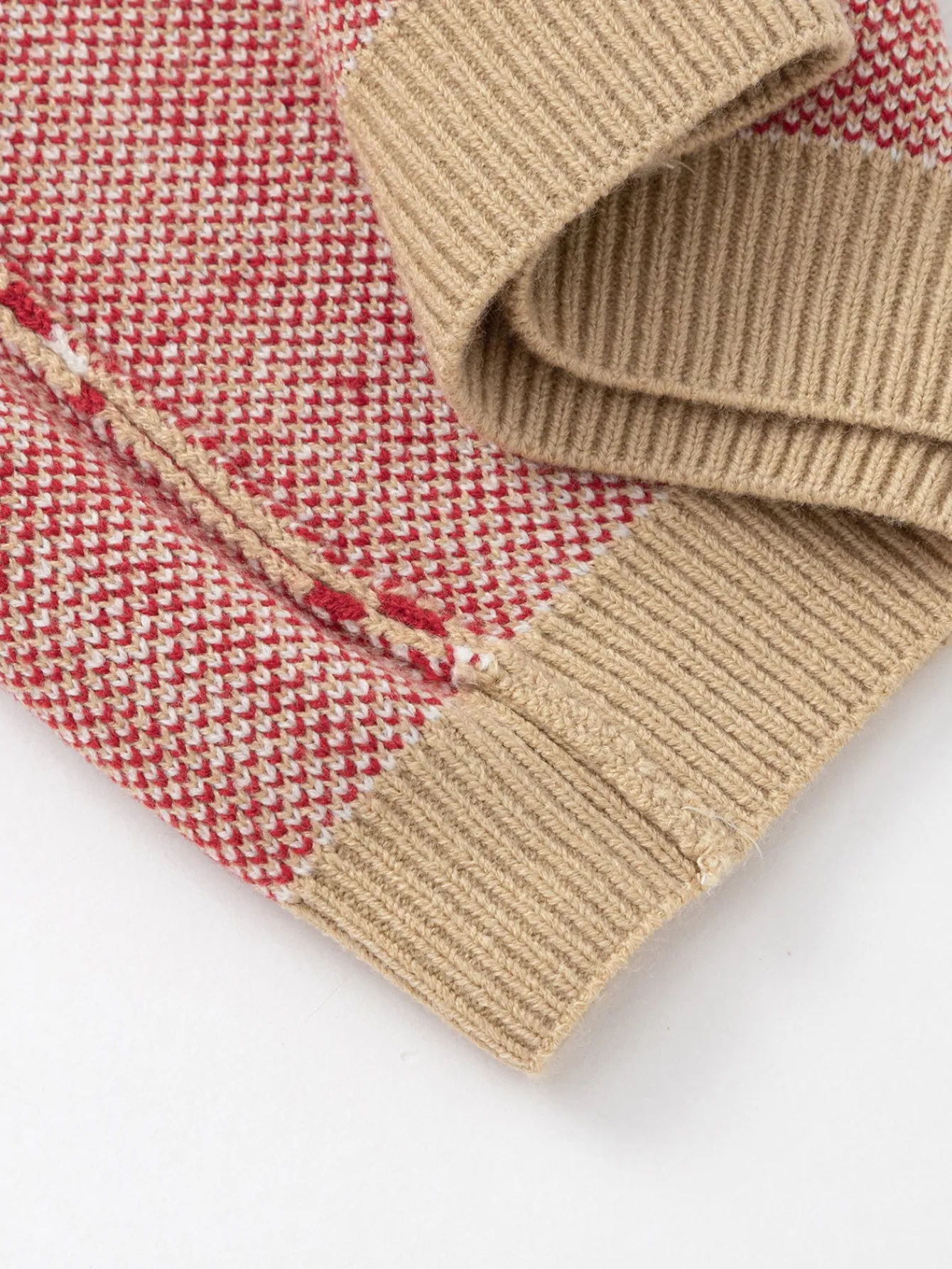 Balabala children's sweater Toddler Boys knitted sweater 2025 spring and autumn new style New Year outfit White Red Best Sale