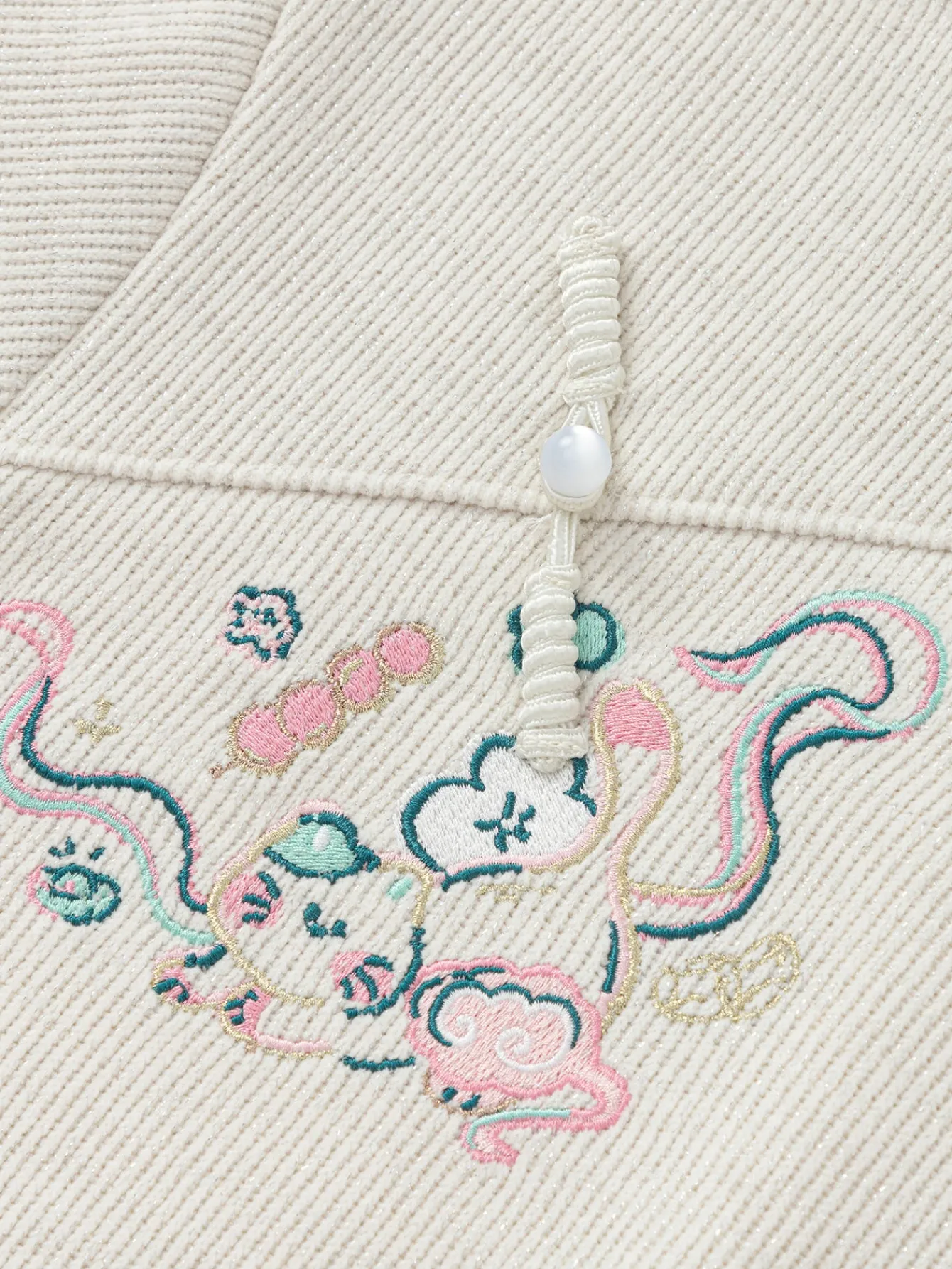 Balabala children's sweatshirt new Chinese style embroidery top girls' children's clothing 2025 new spring outfit Off-white Hot