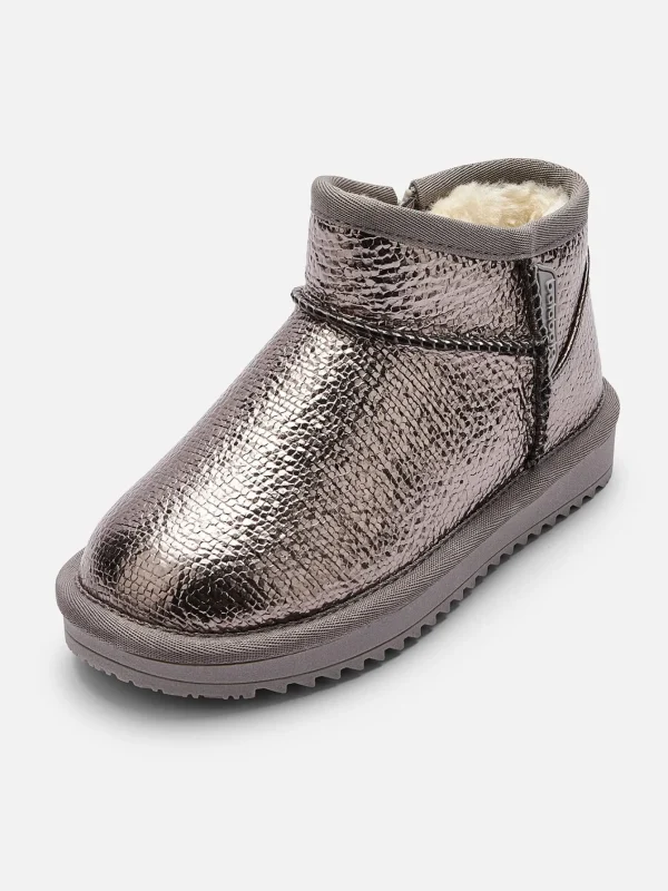 Balabala Girl Baby Toddler and Kids Water-Repellent Low-Top Plush Snow Boots Sale