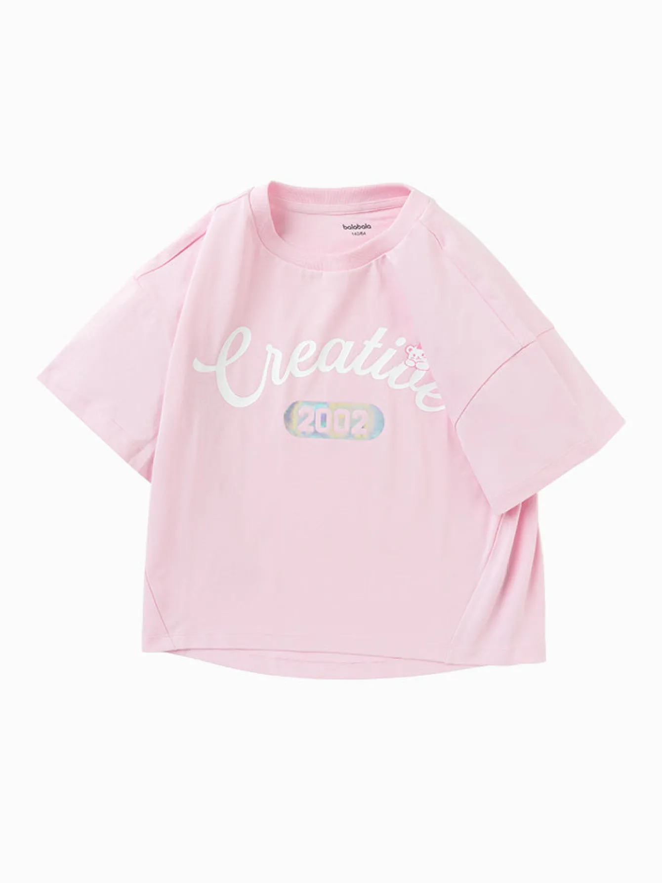 Balabala Kid Girl loose casual breathable short-sleeved T-shirt 7-14 years Hot