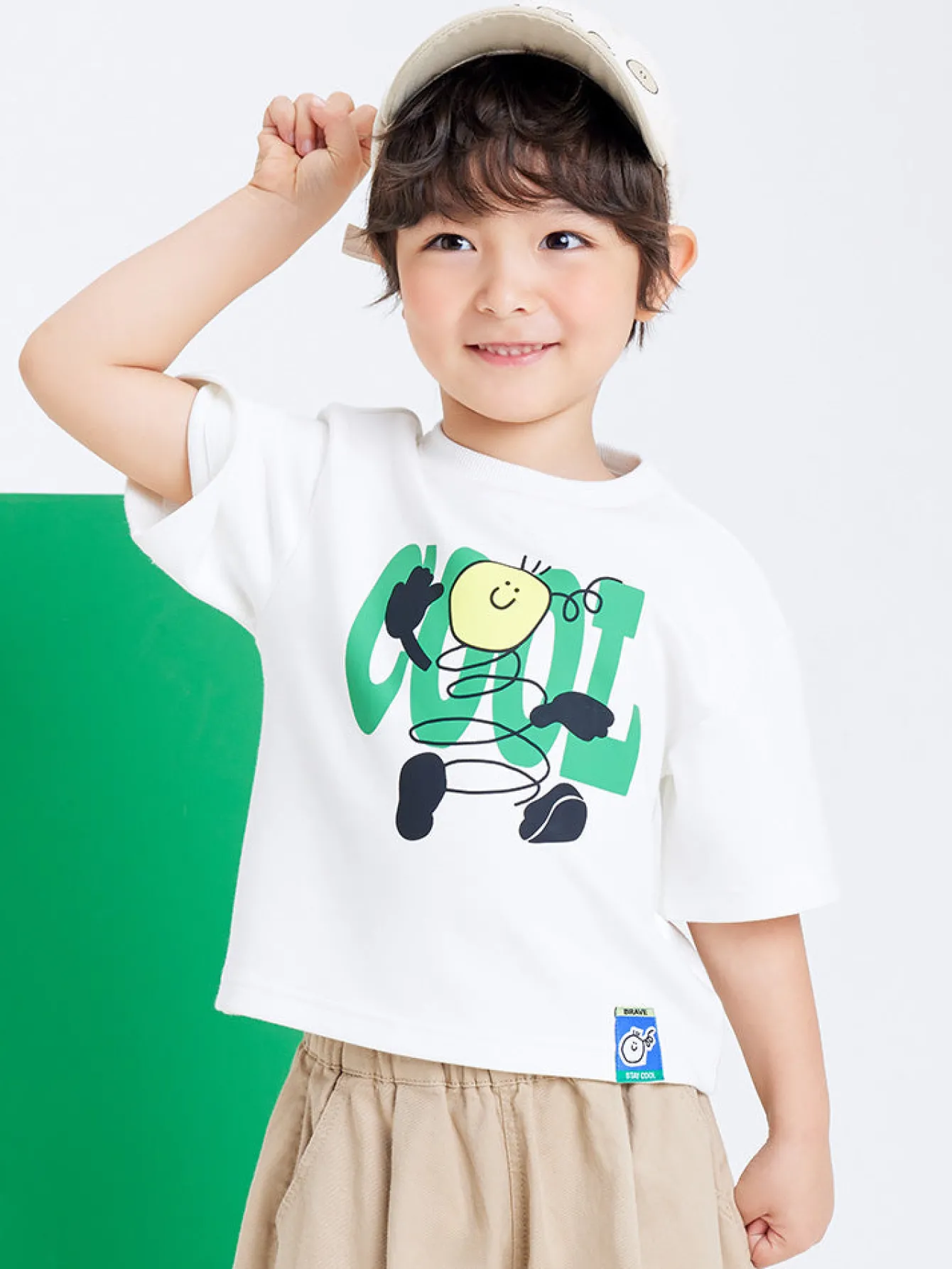 Balabala Kids Boy 100% Cotton Dinosaur Rounded V-Neck Short Sleeve T-Shirt 7-14 Years Sale