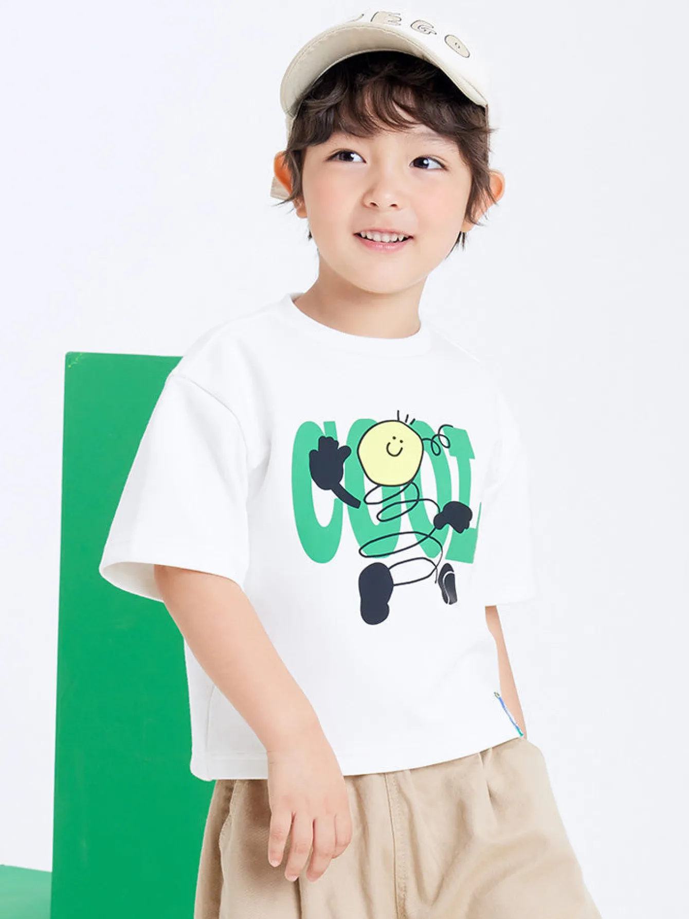 Balabala Kids Boy 100% Cotton Dinosaur Rounded V-Neck Short Sleeve T-Shirt 7-14 Years Sale