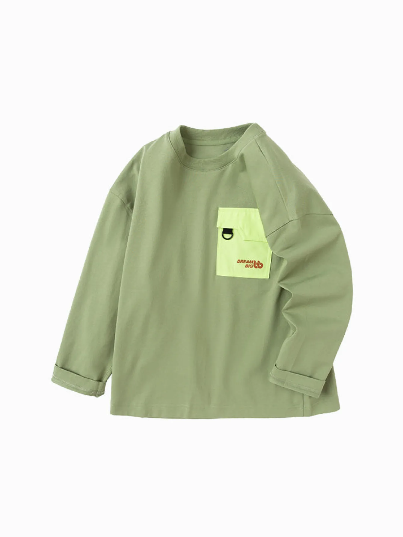 Balabala Kids Boy Antibacterial Quick-Drying Rounded V-Neck Long Sleeve T-Shirt 7-14 Years Online