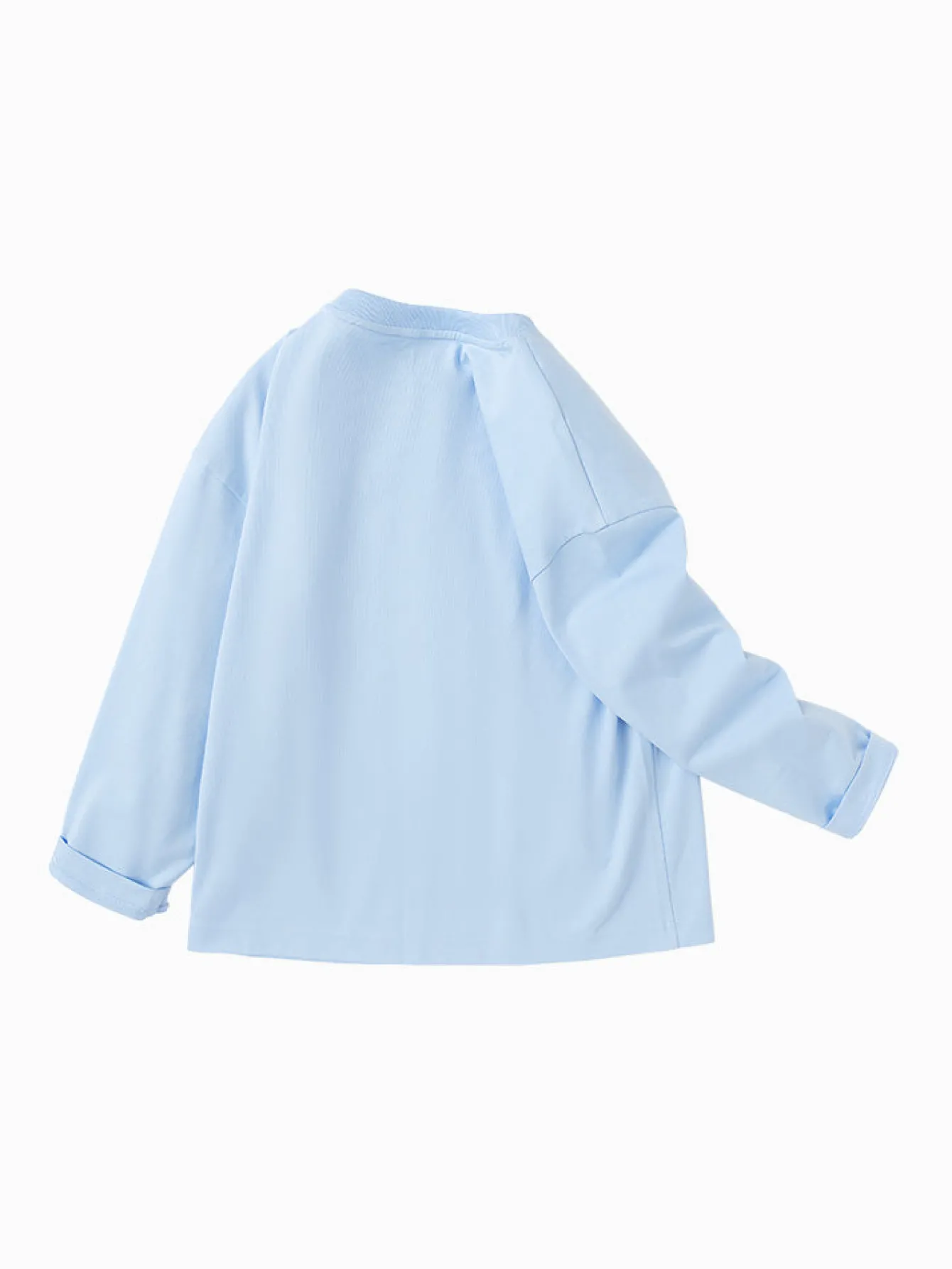 Balabala Kids Boy Antibacterial Quick-Drying Rounded V-Neck Long Sleeve T-Shirt 7-14 Years Online