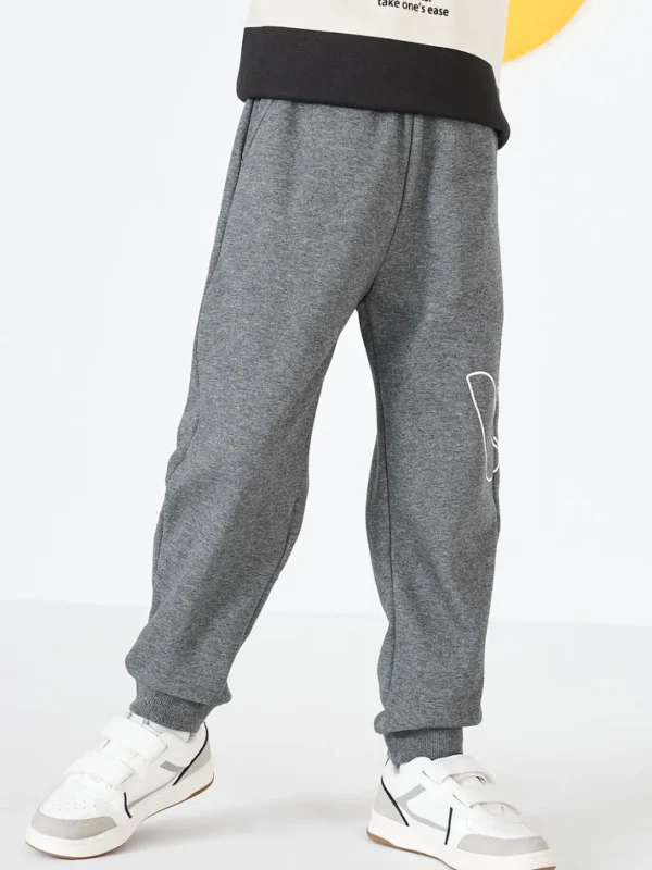 Balabala Kids Boy Basic Jogging Pants Gray Hue Sale