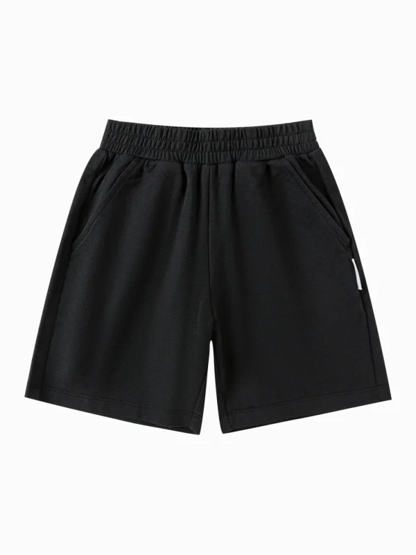 Balabala Kids Boy Basic Style Knitted Mid-Length Pants Discount