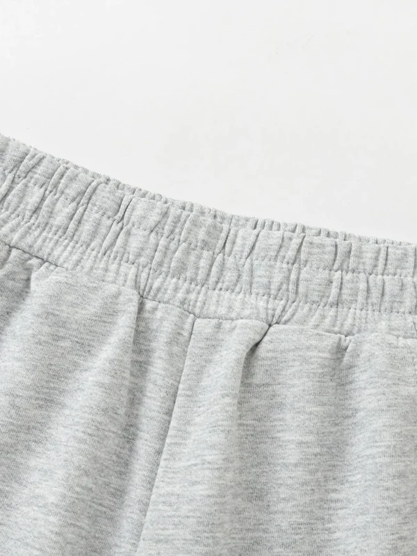 Balabala Kids Boy Basic Style Knitted Mid-Length Pants Discount