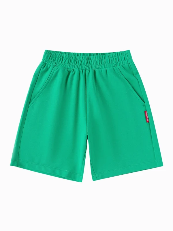 Balabala Kids Boy Basic Style Knitted Mid-Length Pants Discount