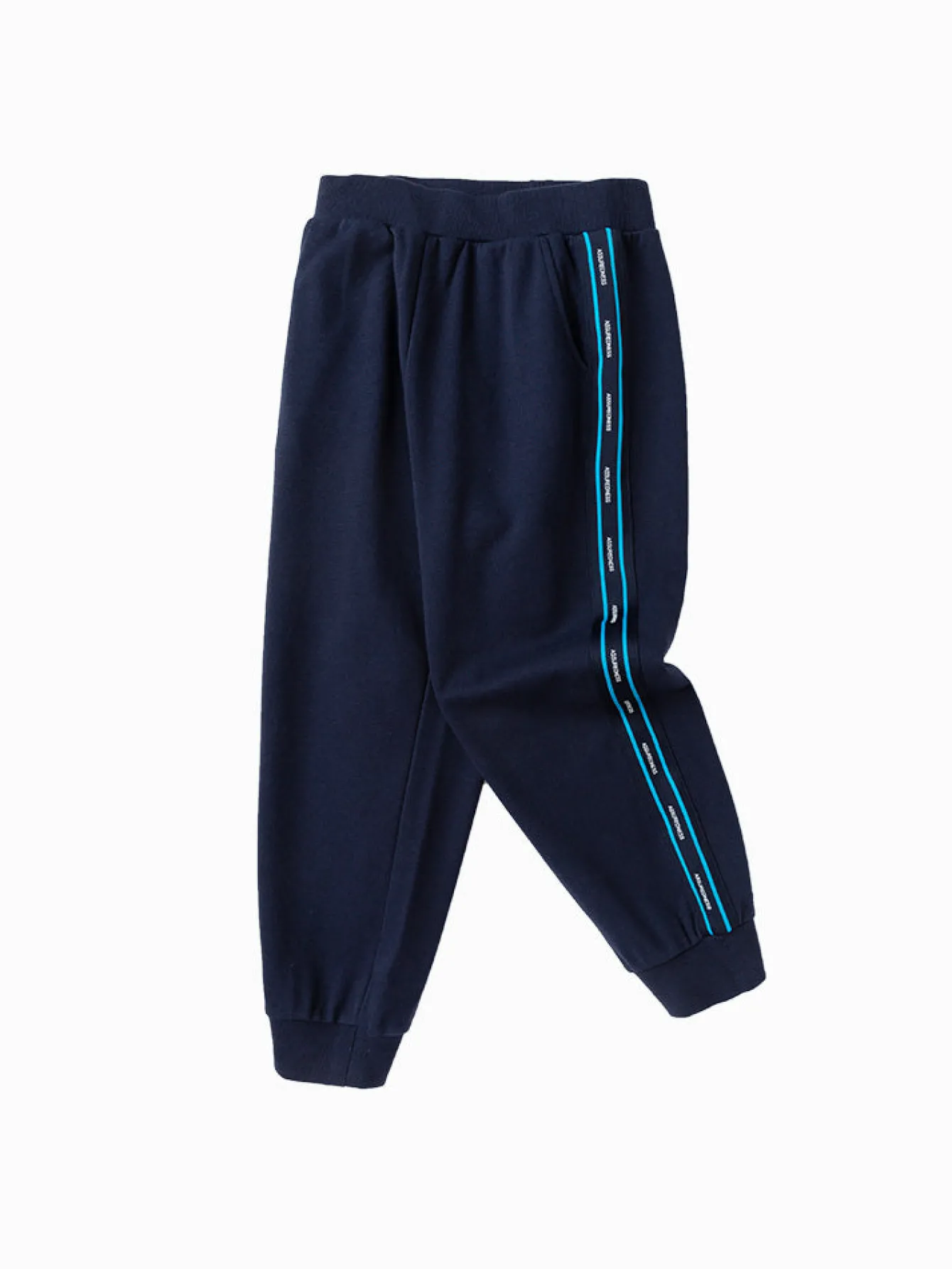 Balabala Kids Boy Contrast Color Ribbon Knitted Trousers 7-14 Years Flash Sale