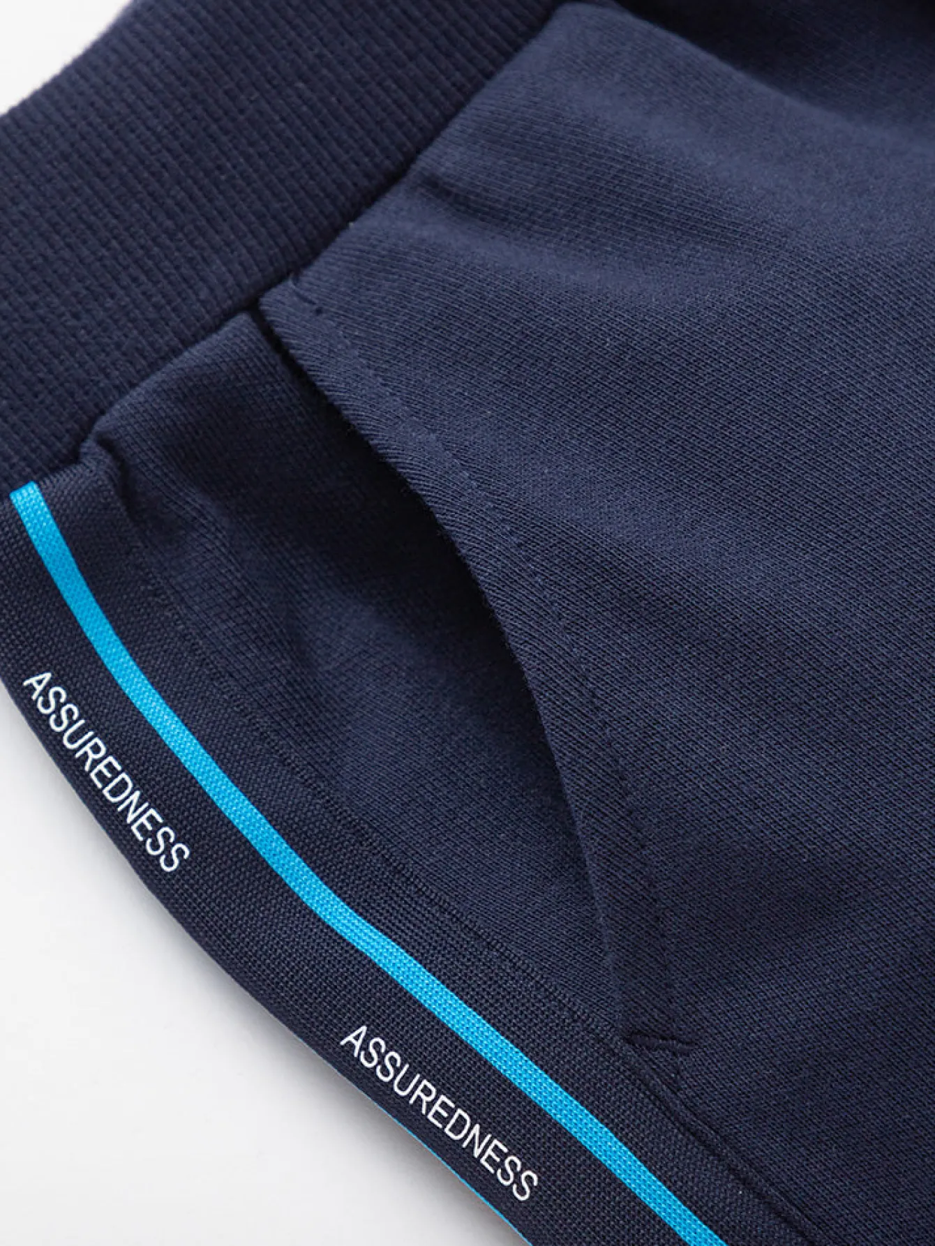 Balabala Kids Boy Contrast Color Ribbon Knitted Trousers 7-14 Years Flash Sale