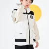 Balabala Kids Boy Hooded Warm Vest White Hue Clearance