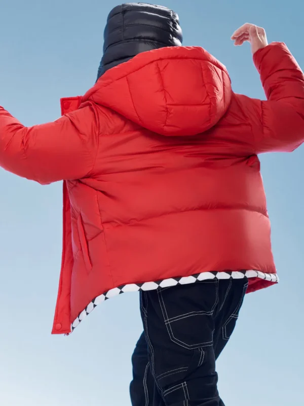 Balabala Kids Boy Lightweight Hooded Down Jacket Chinese Red Flash Sale