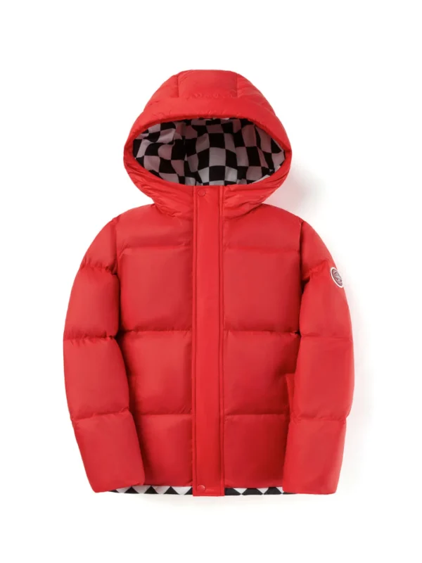 Balabala Kids Boy Lightweight Hooded Down Jacket Chinese Red Flash Sale