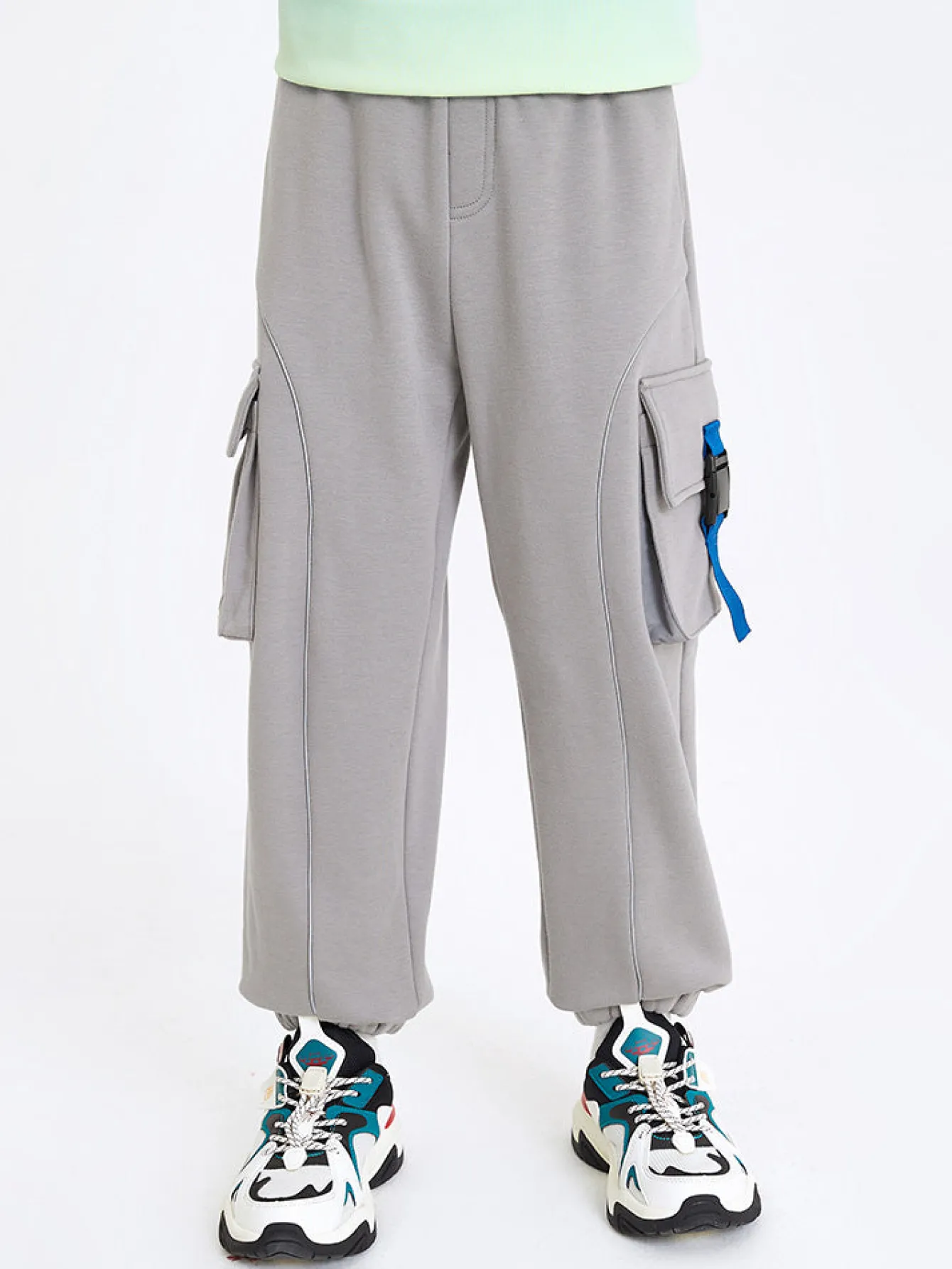 Balabala Kids Boy Solid Color Knit Trousers 7-14 Years Shop