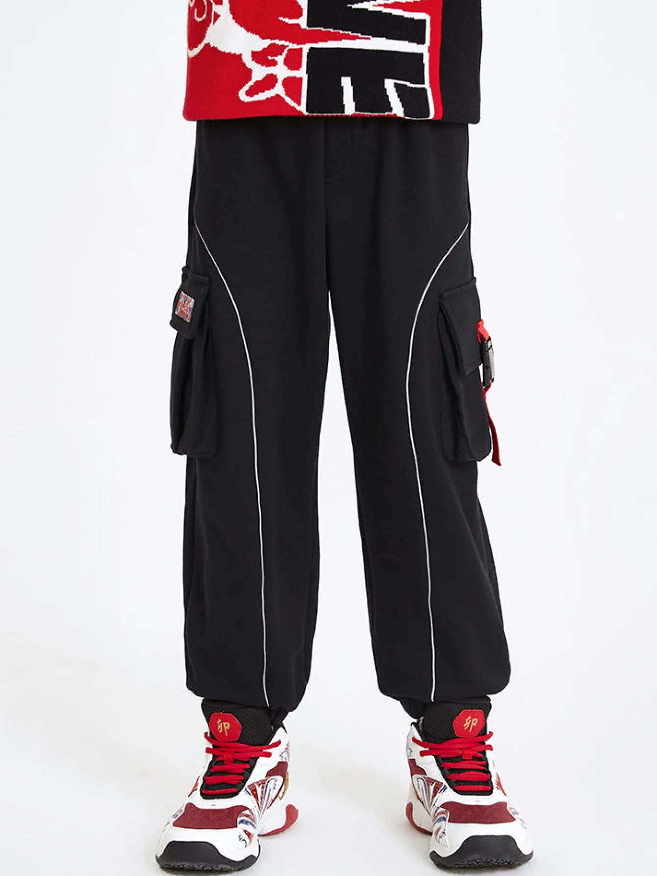 Balabala Kids Boy Solid Color Knit Trousers 7-14 Years Shop