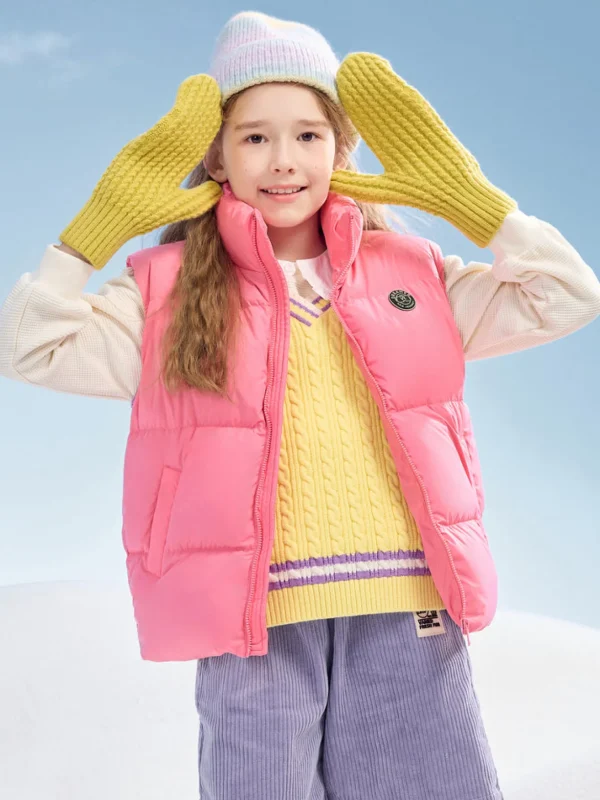 Balabala Kids Classical Warm Vest Rose Sale