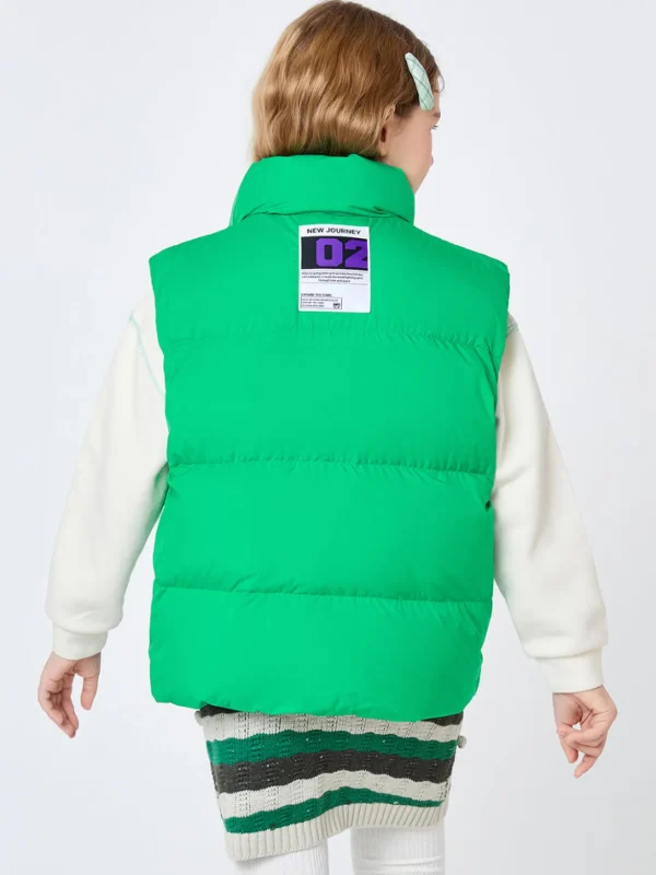 Balabala Kids Classical Warm Vest Emerald Green Discount