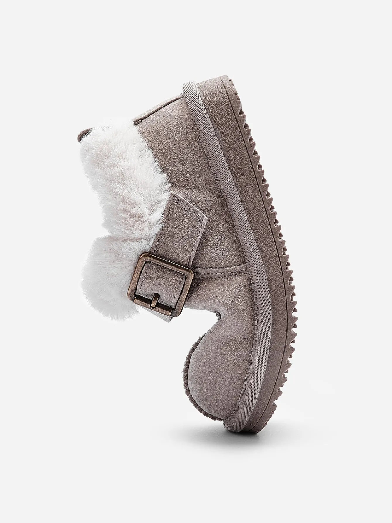 Balabala Kids Faux Fur Warm Winter Snow Boots, Toddler Boys Girls Comfortable Mini Boots Outlet