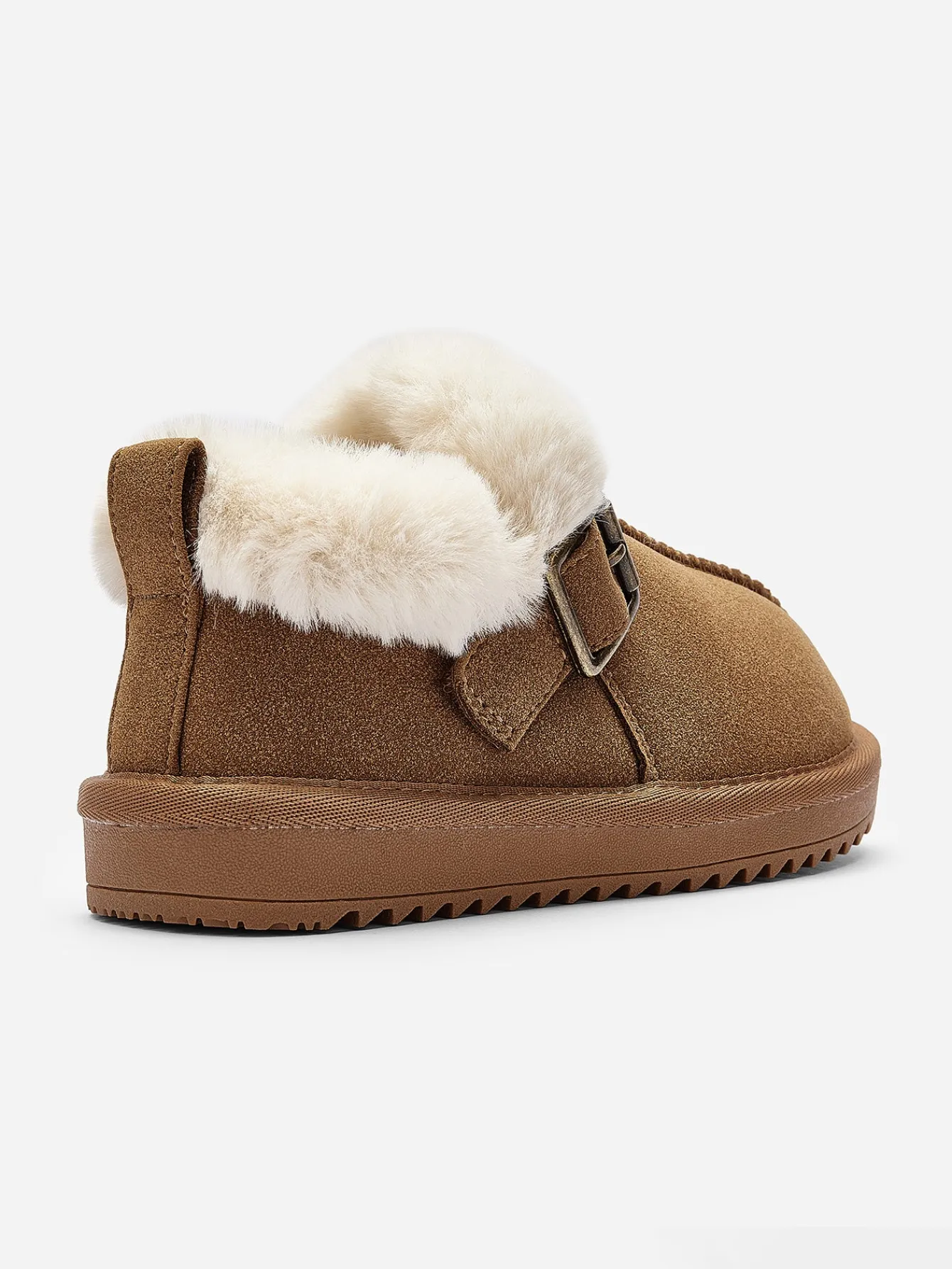 Balabala Kids Faux Fur Warm Winter Snow Boots, Toddler Boys Girls Comfortable Mini Boots Outlet