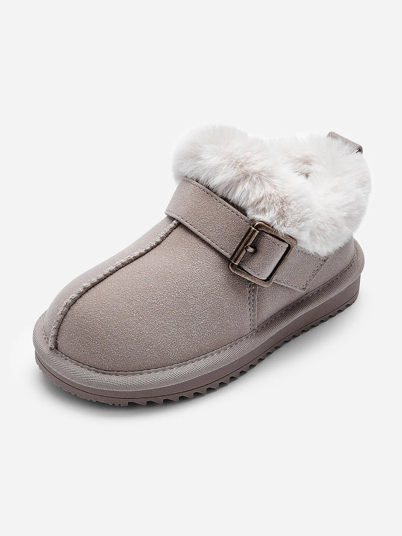 Balabala Kids Faux Fur Warm Winter Snow Boots, Toddler Boys Girls Comfortable Mini Boots Outlet