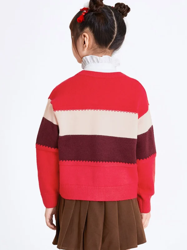 Balabala Kids Girl Bunny Graphic Cardigan 7-14 Years Red Hue Cheap