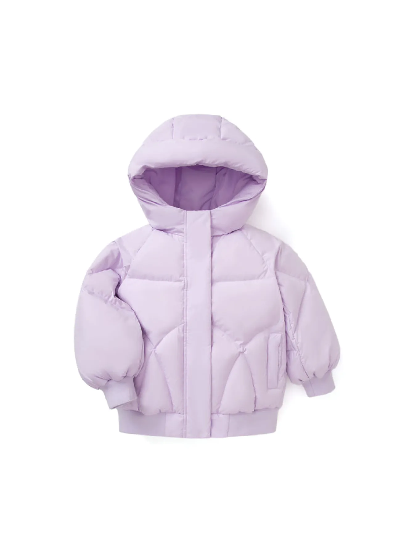 balabala_kids_girl_candy_colored_puffy_sleeves_hooded_down_jacket_4.webp Balabala Kids Girl Candy Colored Puffy Sleeves Hooded Down Jacket Violet Outlet