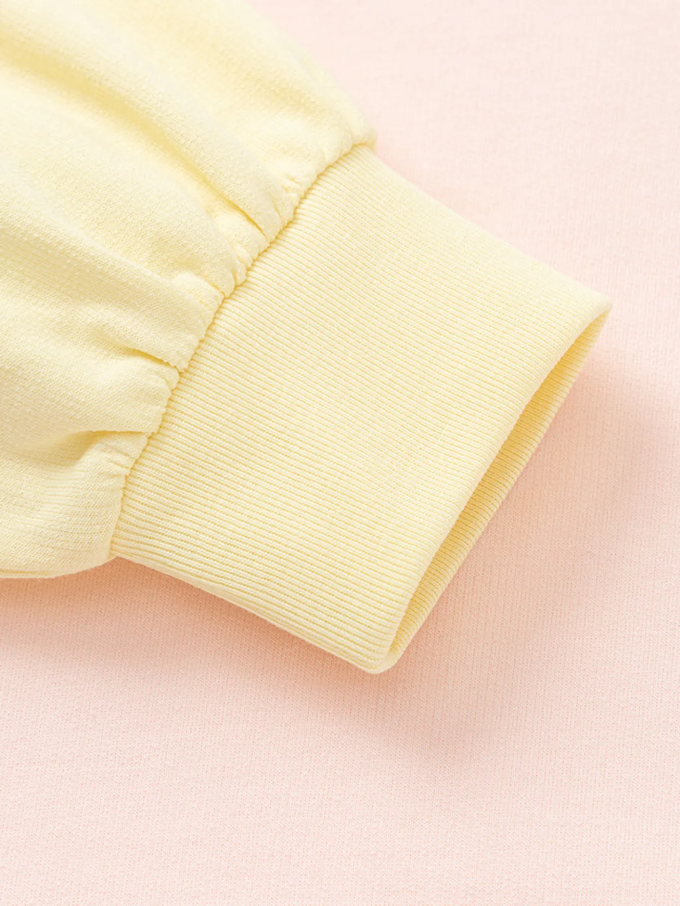 Balabala Kids Girl Contrast Patched Rounded V-Neck Long Sleeve T-Shirt 7-14 Years Cheap