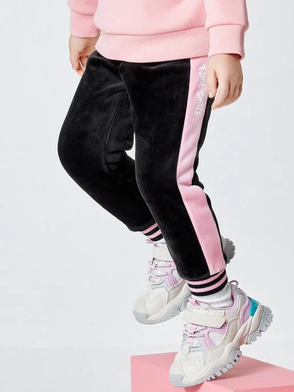Balabala Kids Girl Slim-Fitting Sporty Trousers Black Shop