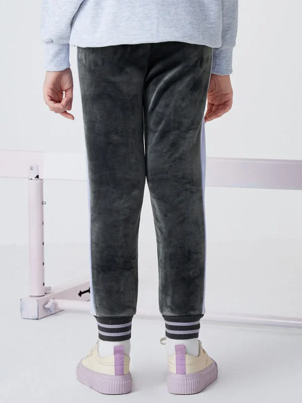 Balabala Kids Girl Slim-Fitting Sporty Trousers Gray Hue Cheap