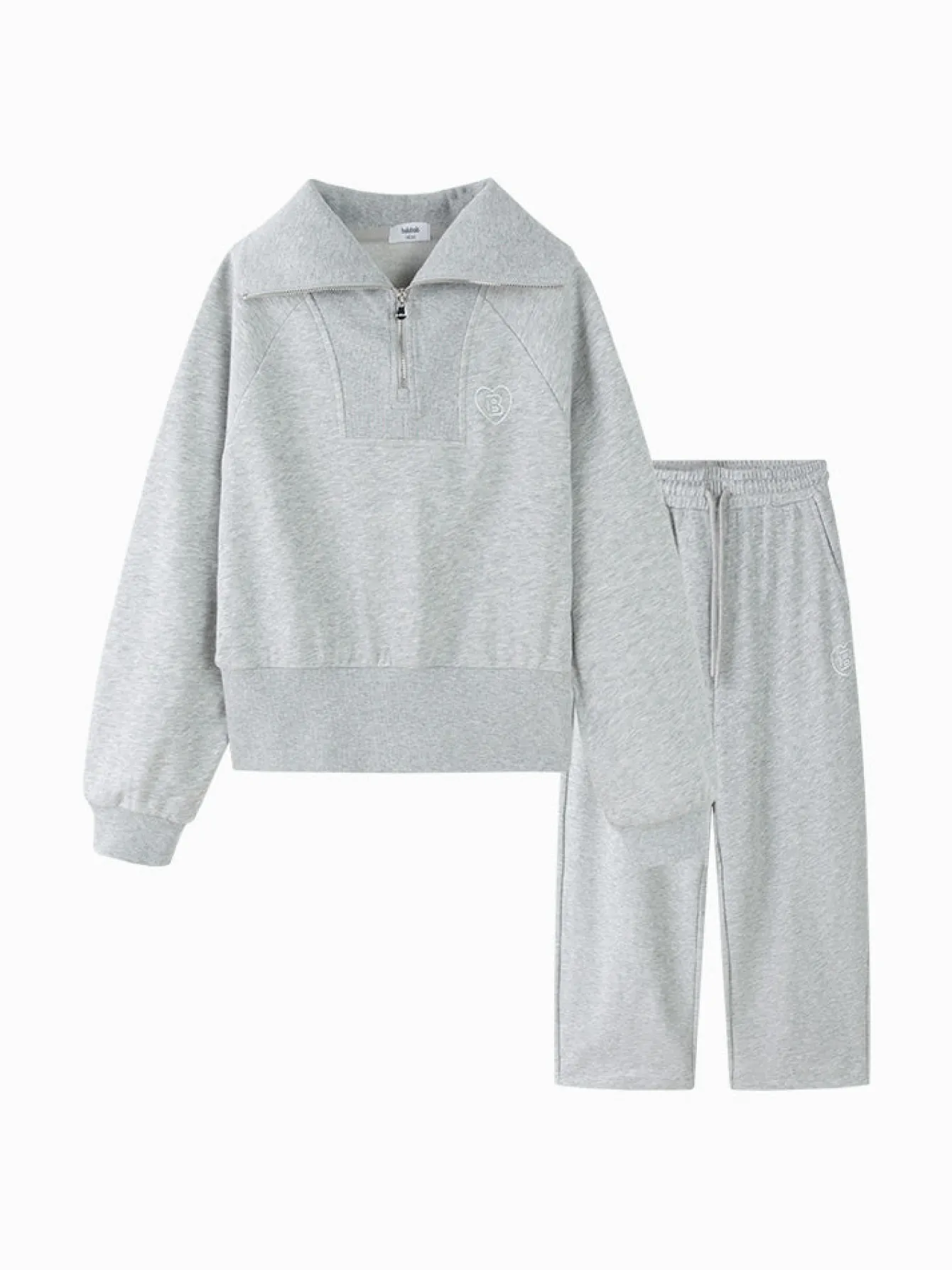 Balabala Kids Girl Solid Color Knitted Long Sleeve Set 7-14 Years Outlet