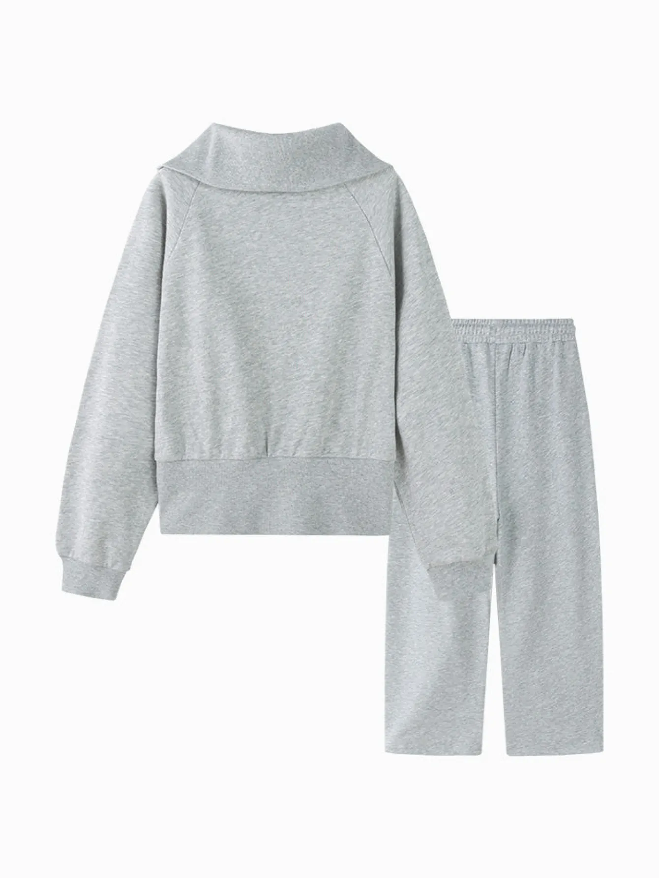Balabala Kids Girl Solid Color Knitted Long Sleeve Set 7-14 Years Outlet
