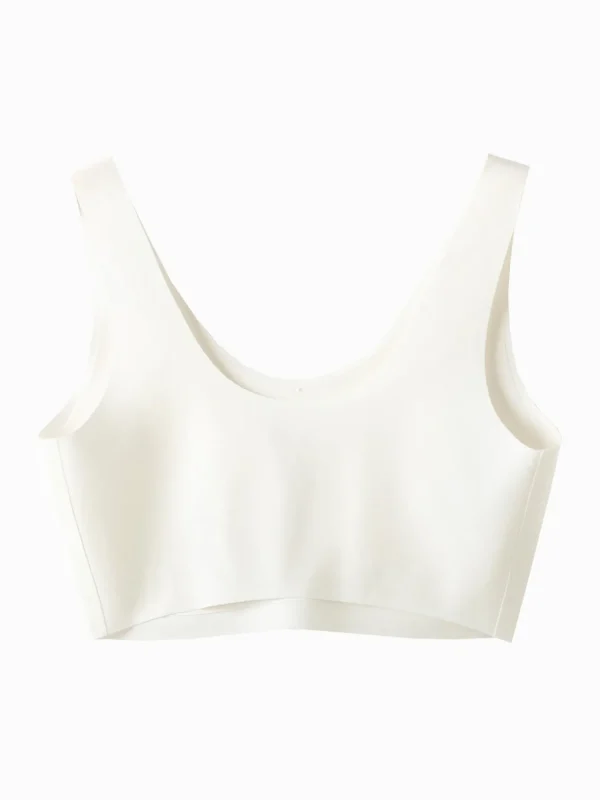 Balabala Kids Girl Spring Knitted Bra Raw White Outlet