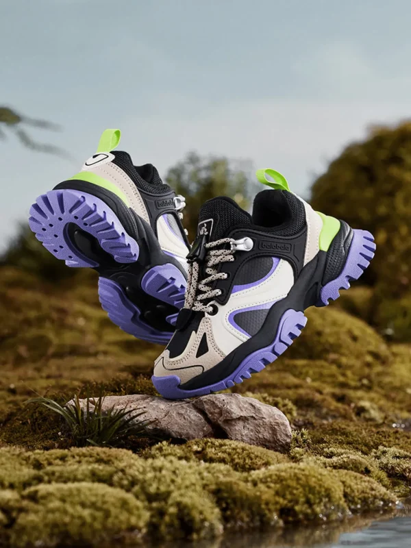 Balabala Kids Jogging Shoes Black Purple Best