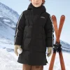 Balabala Kids Parent-Child Coloring Hooded Down Jacket Black Shop