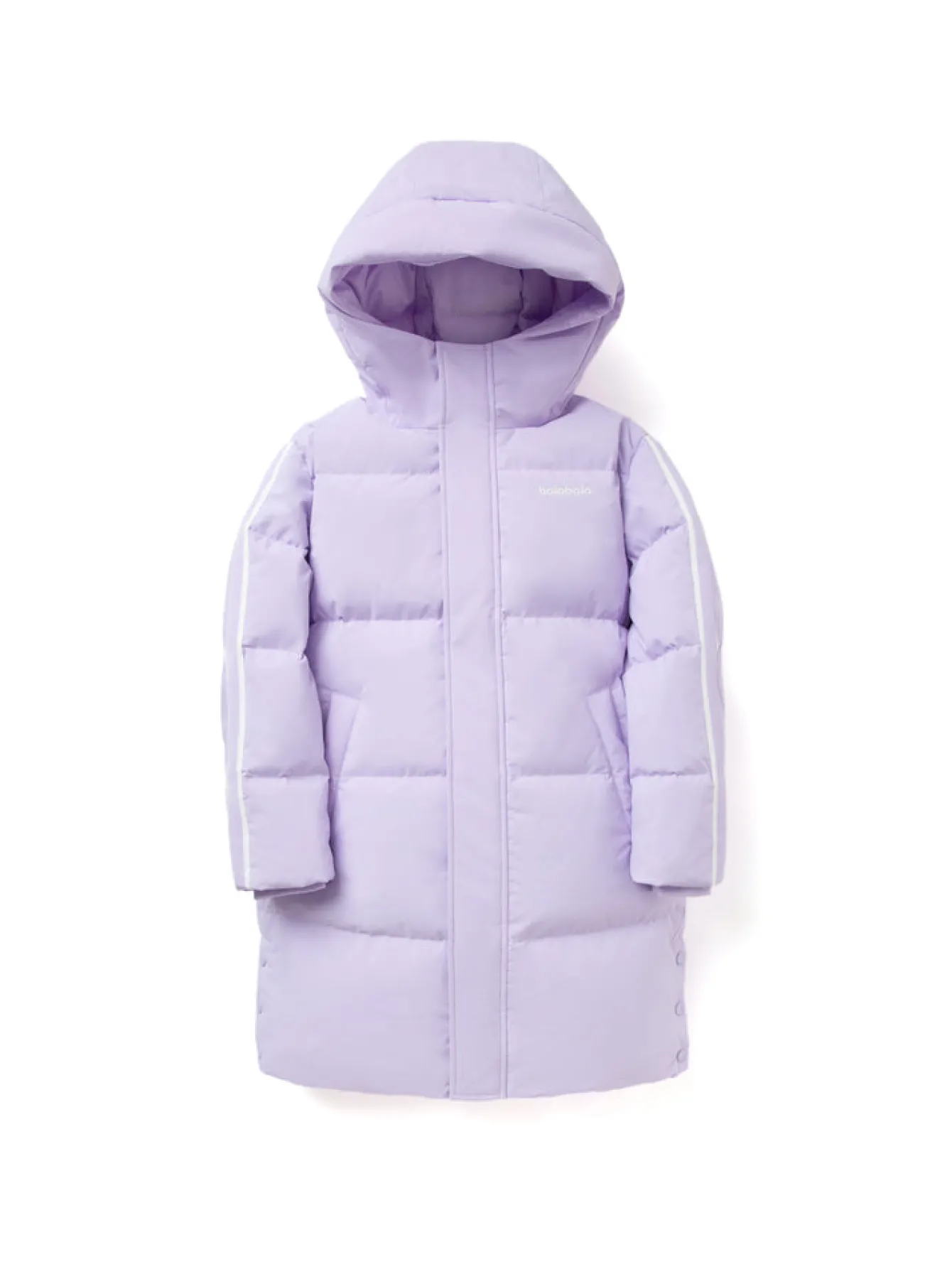 Balabala Kids Parent-Child Coloring Hooded Down Jacket Violet Sale