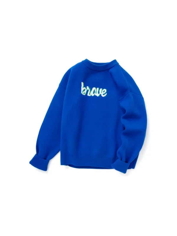 Balabala Kids Parent-Child Style Comfortable Sweater Emerald Green Shop