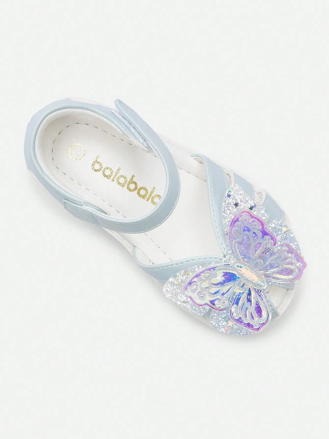 Balabala Kids' Shoes, Girls' Toddler Sandals, Children's Princess Shoes, Soft Sole Summer Baby Sweet Shoes Blue Outlet