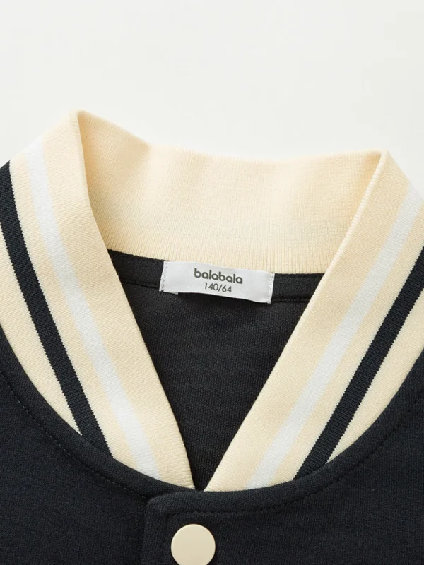 Balabala Kids Unisex Monogram Embroidery Knitted Daywear 7-14 Years Best Sale