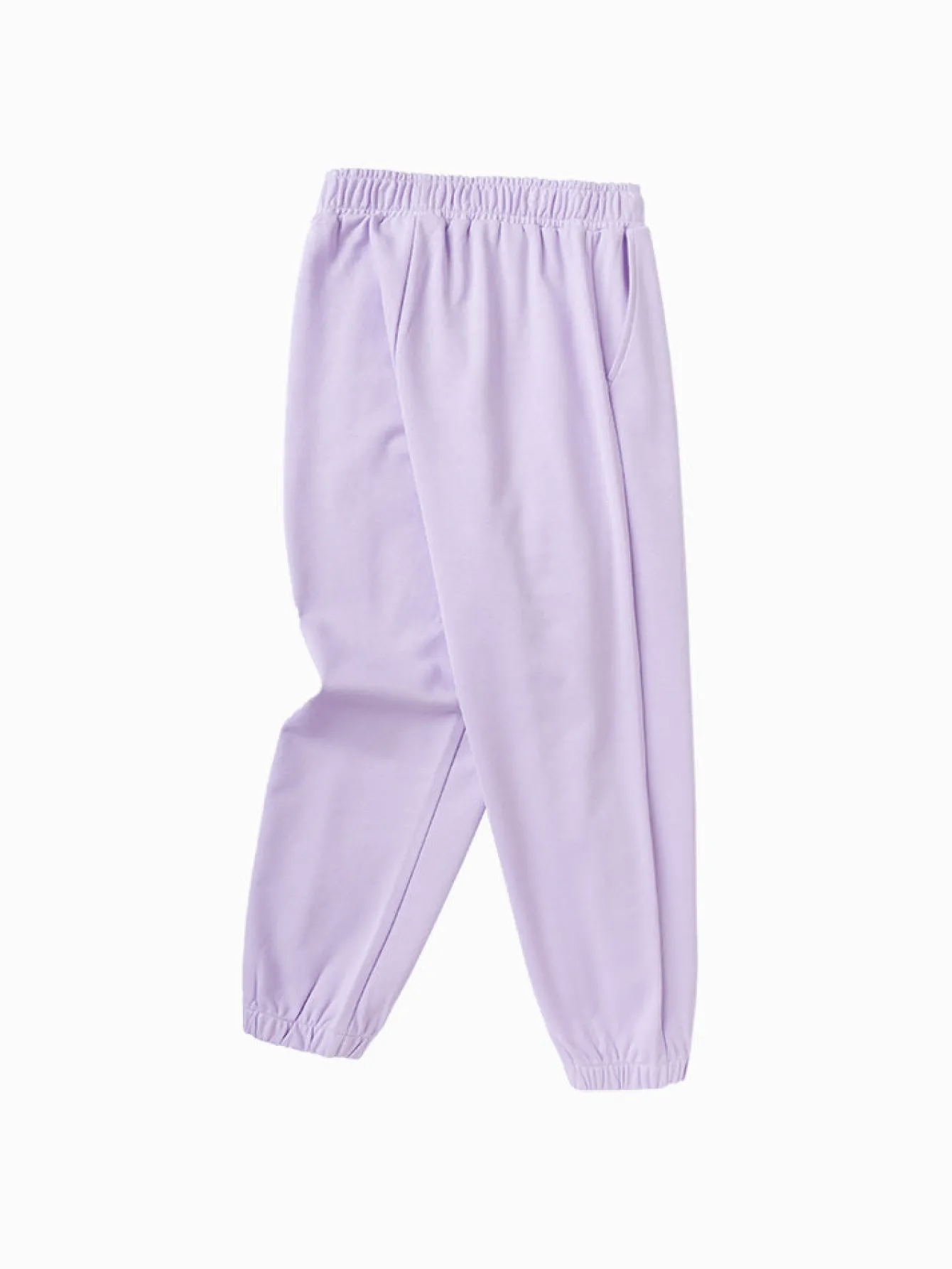 Balabala Kids Unisex Solid Color Knit Trousers 7-14 Years Best Sale
