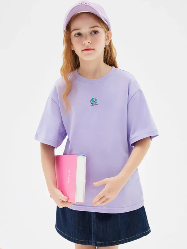 Balabala loose cotton short-sleeved T-shirt 7-14 years Best Sale