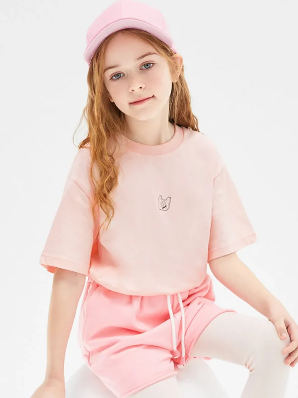 Balabala loose cotton short-sleeved T-shirt 7-14 years Best Sale