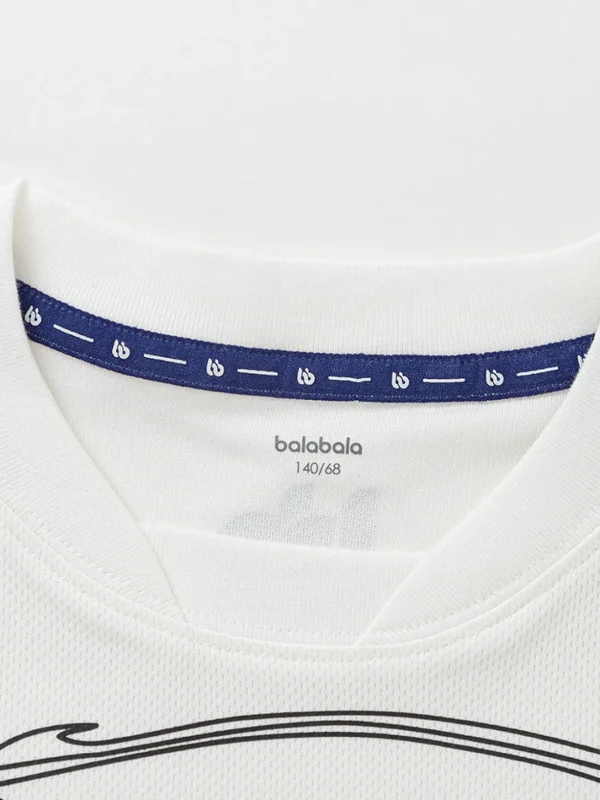 Balabala printed loose short-sleeved T-shirt 7-14 years Online