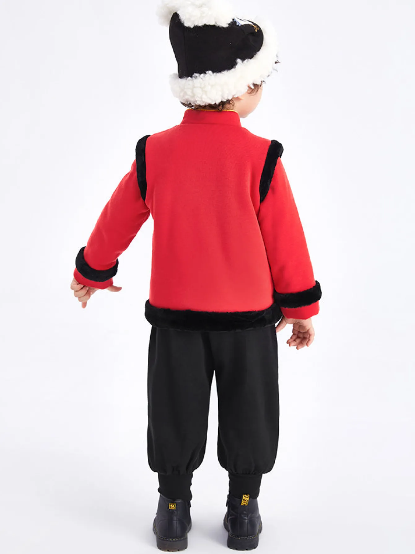 Balabala Toddler Boy Chinese Zodiac Rabbit Long Sleeve Knitted Set 2-8 Years Red Hue Store