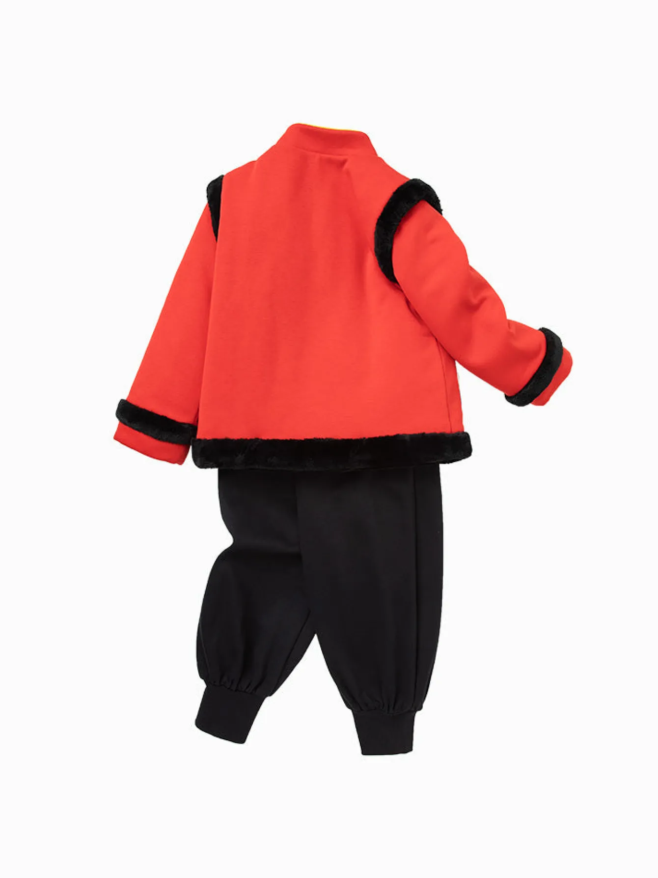 Balabala Toddler Boy Chinese Zodiac Rabbit Long Sleeve Knitted Set 2-8 Years Red Hue Store
