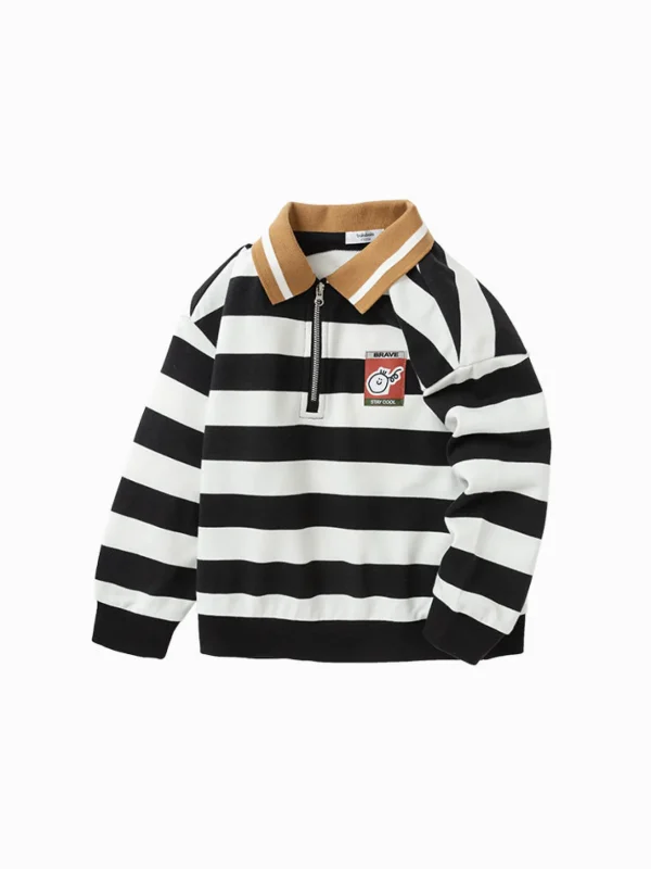 Balabala Toddler Boy Dinosaur Mid-Collar Sweatshirt 2-8 Years Best