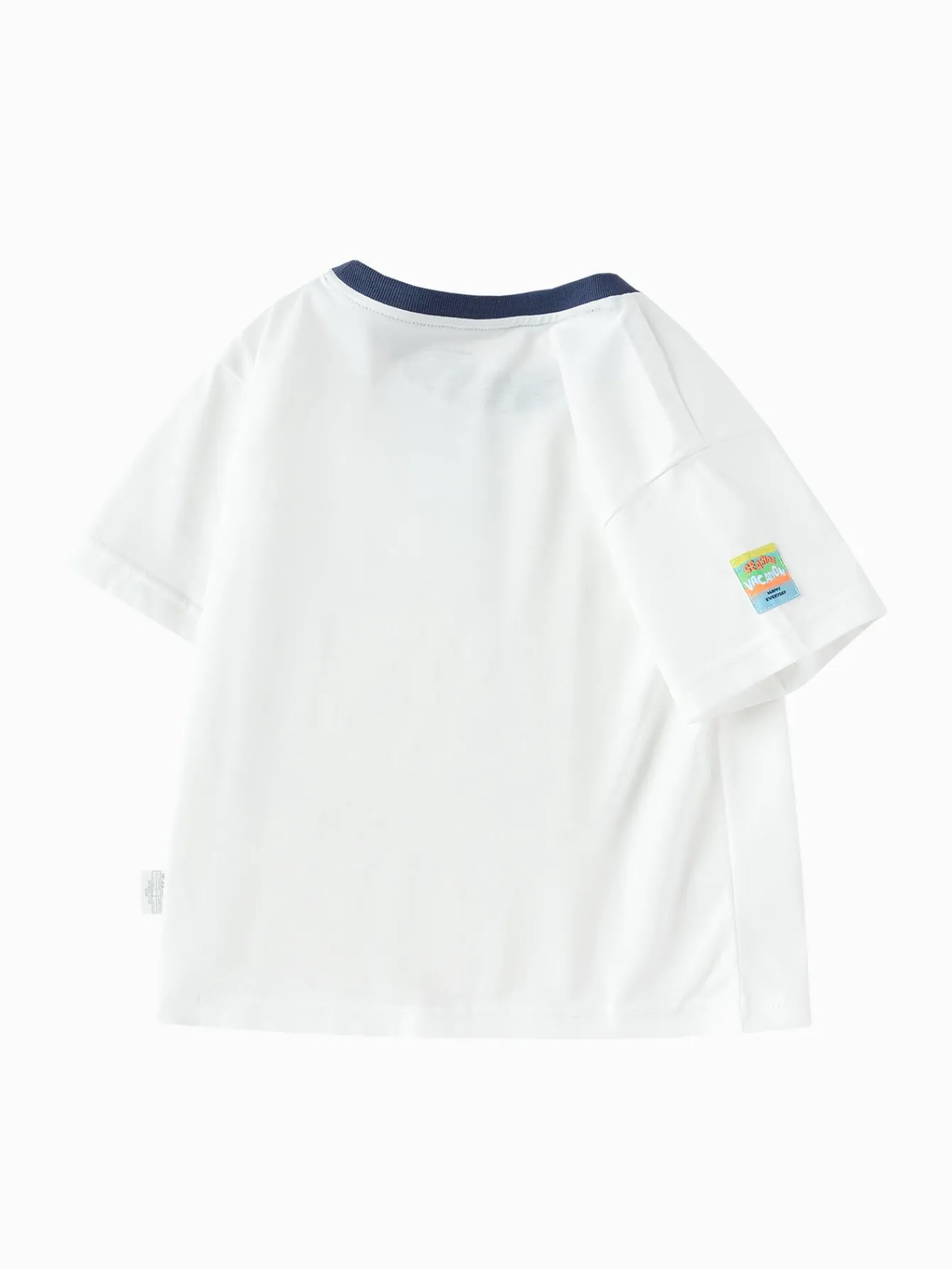 Balabala Toddler Boy Explore Style Round V-Neck Short Sleeve T-Shirt Hot