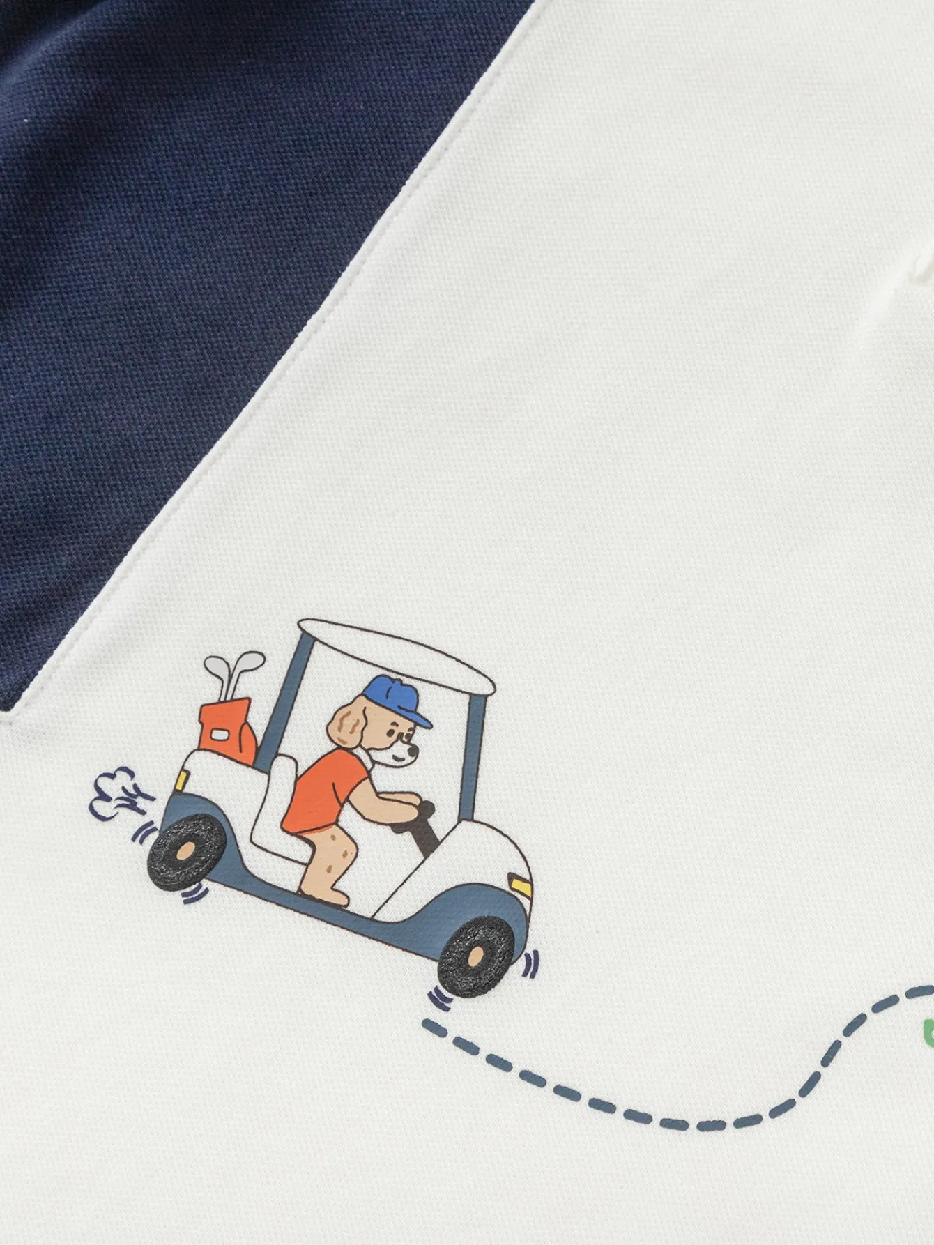 Balabala Toddler Boy Have Fun Style Lapel Short Sleeve T-Shirt Raw White Cheap